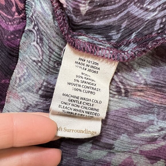 Artsy Gypsy Patchwork Whimsigoth Fairy Boho Long Cardigan Oversized Purple Small - Picture 12 of 12